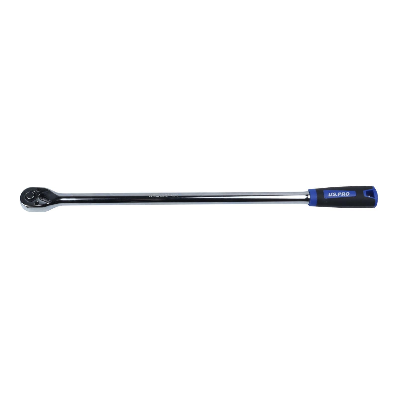Us Pro Tools 3/8" Drive Extra Long 457Mm 72T Straight Ratchet Tpr Grip 4243