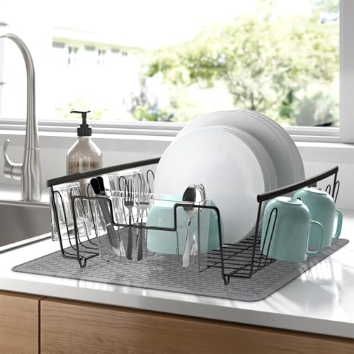 Image of YUHFERA Stove Top Cover for Electric Stove - Silicone Stove Mat for Glass Top, Glass Cooktop Protector, XL Dish Drying Mats for Kitchen,Oven Covers for Electric Stove (Gray,30 x 21)