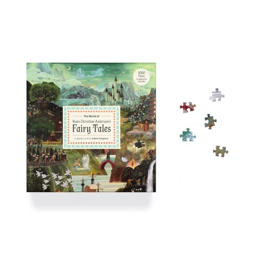 Rompecabezas de 1000 piezas: El mundo de los cuentos de hadas de Hans Christian Andersen, ilustrado por Adam Simpson, marca Laurence King miniatura 7