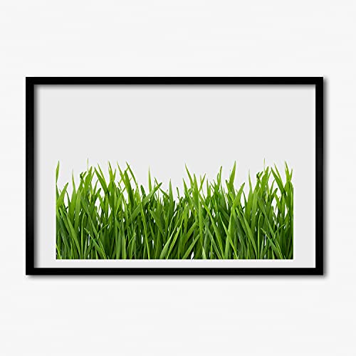 Cadre photo 60x40 cm Tulup en bois MDF herbe pour affiche et tableau moderne
