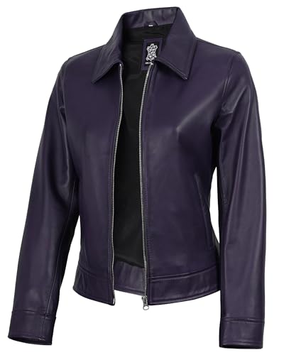 Image of Decrum Vintage Style Real Lambskin Casual Leather Jackets for Women