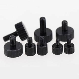 Generic 20pcs/lot M1.4 M1.6 M2*3/4/5/6/8 Steel with Black Hand Tighten Screw, Vernier Caliper Screw, Adjustment Positioning Micro Screw - (Length: M2X8)