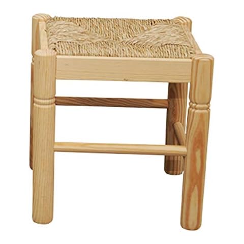 Acan REGGO - Taburete bajo con Paja Asiento y Patas Redondo Cover