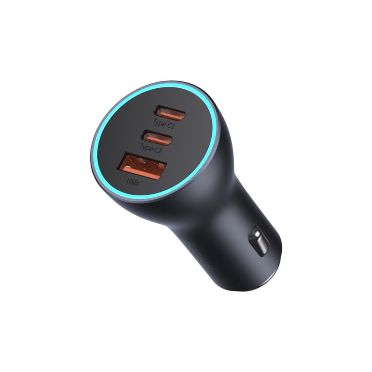 Baseus Fast Car Charger USB-A car charger 2x USB-C 65W Dark grey Fast Charging Car Power Adapter for iPhone 14 Pro/14 Pro Max/14/13/, Samsung Galaxy S23/22/21, iPad Pro/Air, Oneplus 11 Pro, Huawei