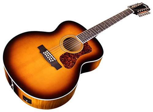 Guild F-2512E Deluxe Maple Antique Burst – guitare électro-acoustique 12 cordes - Les Beatles, Paul McCartney, John Lennon, RIngo Starr, George Harrison Guild F-2512E Deluxe Maple Antique Burst - guitare électro-acoustique 12 cordes – Image 6