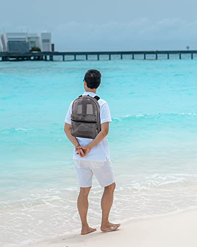 Transparent Mesh Backpacks For School Kids, Beach, Travel - Mesh See Through Backpack With Padded Straps #TOP5