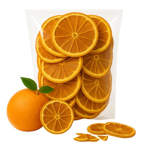 Naranja Deshidratada en Rodajas 130g Naranja Seca Fruta Natural sin Azucar – Snack Saludable, Topping para Postres, Gin Tonic, Infusiones, Cocteles y Cocina Creativa