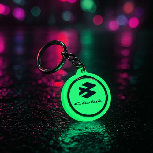 Image of Mi Glow Store Glow in Dark Keychain for Bike Men | Gift for Man | Bike Accessories | Charges in Light Glows in Dark | Key chain for Bike