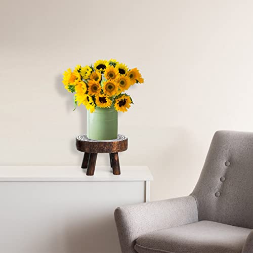 Topzeasetof2miniwoodenstooldisplaystandwoodriserforbonsaiflowerpotsmallpottedplantstandsroundrusticplanterstoolspedestalrisersforgardenpatiohome Urban Country Home Decor Topzea set of 2 mini wooden stool display stand wood riser for bonsai flower pot small potted plant stands round rustic planter stools pedestal risers for garden patio home urban country home decor