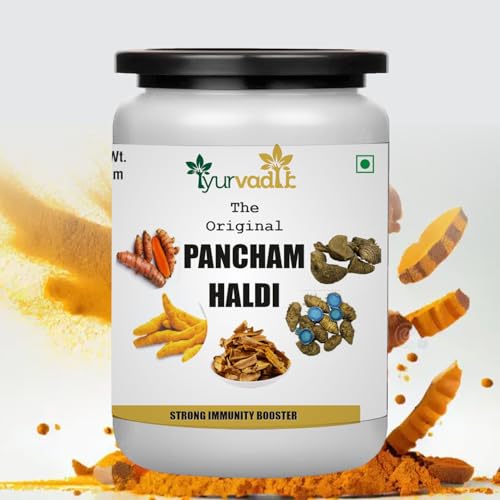 Image of The Original Pancham Haldi Powder,100gm (pack of 2) | Ayurvedic Turmeric Blend with 5 Types of Turmeric | Pure & Natural | Good for inflammation & Strong immunity booster