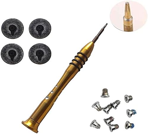 TB Replacement Pro Retina Bottom case Screwdriver and Screws A1398 A1425 A1502 Years 2012-2015 Includes 1 x Screwdriver, 10 x Bottom case Screws, 4 x Feets(Yellow with Feets)