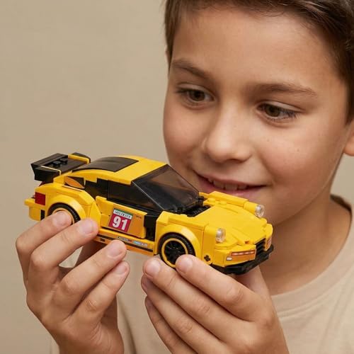 Image of GRIPZ Grid Car Building Blocks Set for Kids 6+ | DIY Construction Toy Vehicles | Educational STEM Building Kit | Creative Brick Toy Set for Boys & Girls (199 Turbo)