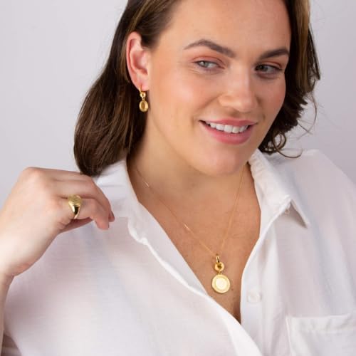 Anillo de sello chapado en oro accesorio unisex de moda clásica 4