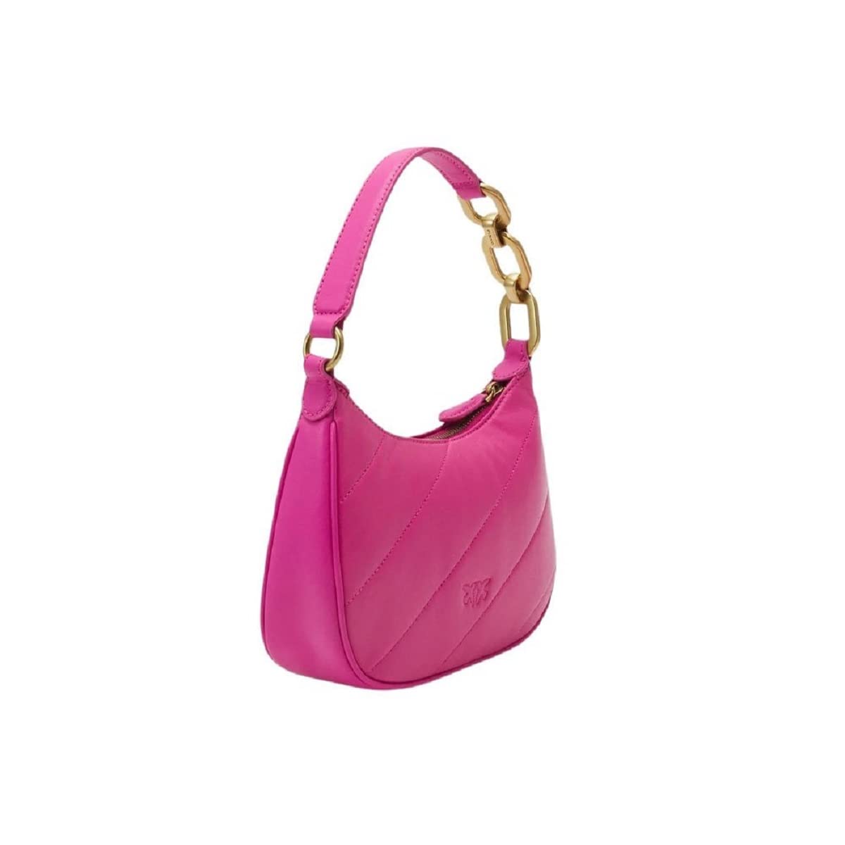 Pinko Mujer Bolso de hombro Half Moon Mini Maxi Quilt Shee 1P22Yqa0Af, Rosa, Talla única