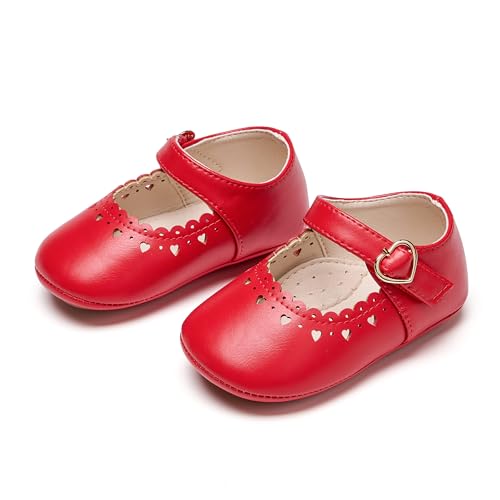 Image of PHIRAMIN Toddler Girl Mary Jane Dress Shoes-Little Girl School Uniform Shoes for Wedding Party