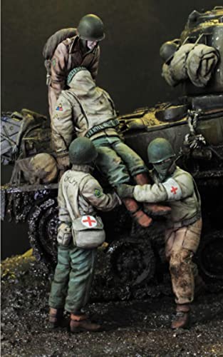 Kit de figura de resina 1:35 moderno herido sin tanque miniatura 1
