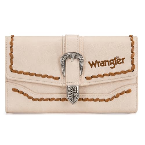 Montana West Wrangler Wallets for Women Western Buckle RFID Blocking Wallet Credit Card Holder