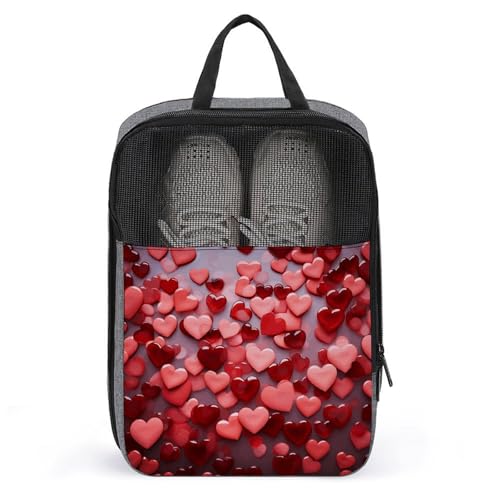 Sac à chaussures rangement serviette de bain suspendu, grand pochon gris imprimé
