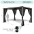 LVUYOYO Louvered Pergola 10' x 13', Outdoor Pergola with Adjustable Roof, Patio Aluminum Frame Metal Gazebo with Curtains and Netting for Patio, Backyard, Garden, Deck (Black)