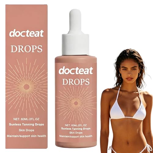 XINCHEN Bräunungstropfen zum Trinken - 2026 Neu Selbstbräuner Tanning Drops zum Trinken Sun Glow Tropfen zum Trinken Verleiht Eine Natürliche Und GleichmäßIge Bräune for All Skin Types