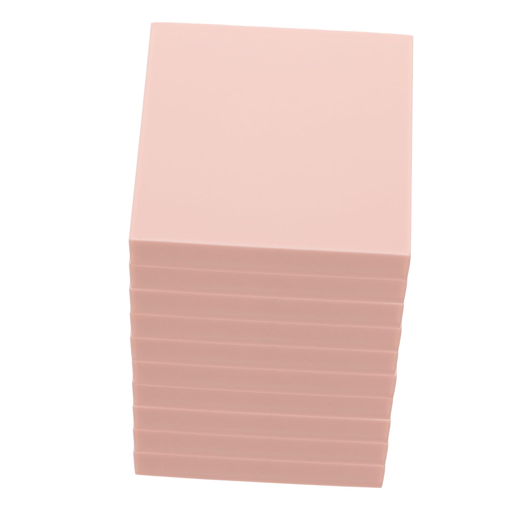 LALAFINA 4sets Rubber Stamps Carving Blocks DIY Stamp Making Kit Pink Linoleum Handmade Carving Material 10pcs*4