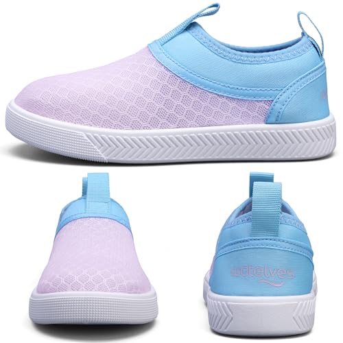WateLves Toddler Water Shoes Kids Boys and Girls - Quick-Dry Multi-Purpose Casual Water Sneakers Slip On with Drainage Holes for Swim Walking Beach Vacation Essentials4