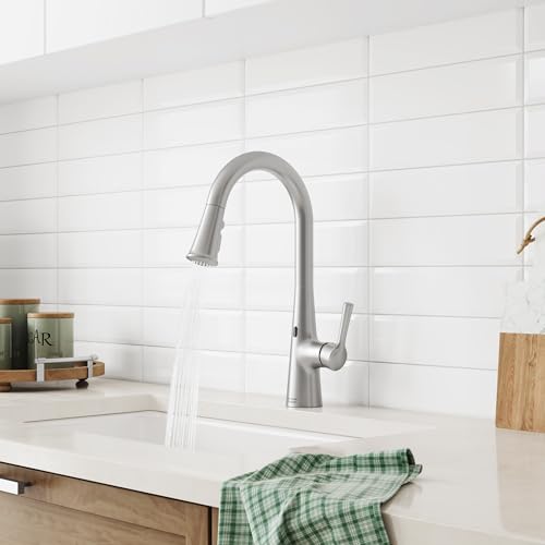 American-Standard-7441381075-Southport-Touchless-Pull-Down-Kitchen-Faucet-with-Sprayer-18-GPM-Stainless-Steel American Standard 7441381075 Southport Touchless Pull Down Kitchen Faucet with Sprayer 18 GPM Stainless Steel