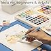 MEEDEN Watercolor Paint Set 96 Colors in Portable Box, Paint Kit with Brush, Palette, Art Supplies, Customizable Color Blocks, Bright Watercolors Travel Set for Adult Teens Beginner Amateur Artists