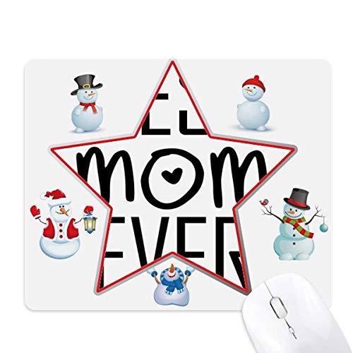 Tapis de souris Best Mom Ever pour célébrer la famille avec tendresse à Noël