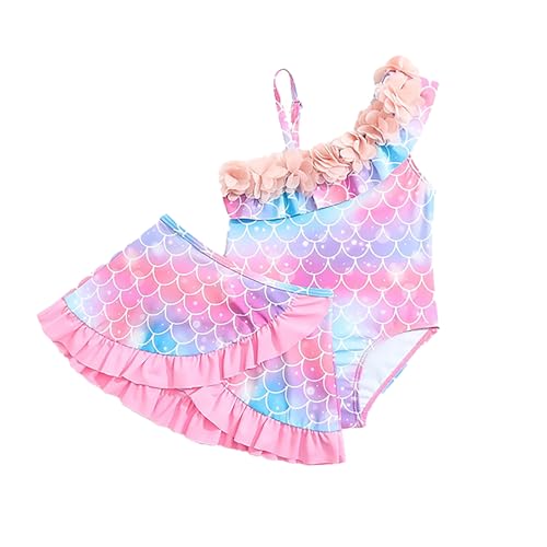 Ensemble bikini flamant imprimé swimsuit extensible pour fille