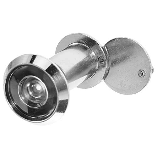 Visor de puerta con cubierta antirrobo de acero inoxidable para privacidad y mirilla en puerta principal miniatura 1