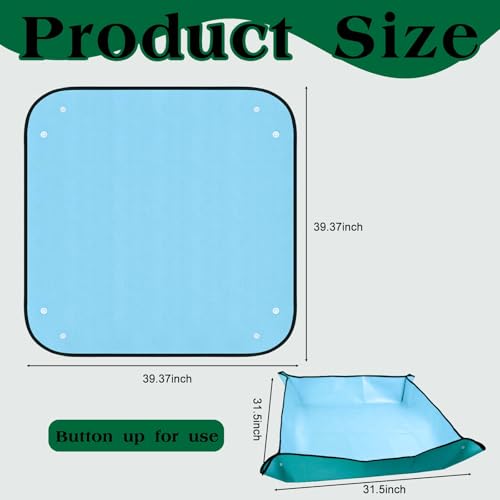 Tapete de Ducha para Tienda de Campaña Wenfan 39.37" x 39.37", Antideslizante, Plegable miniatura 2