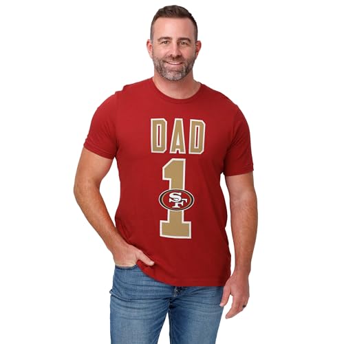Image of FOCO NFL Mens NFL Team Logo Tee Shirt #1 Dad T-Shirt