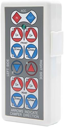 HappiJac Replacement Truck Camper Jack Wireless Remote Controller, Up-Down, Right-Left, in-Out Buttons, Directional Motor Control Pad, Requires 2 AA Batteries - 183070 image 5