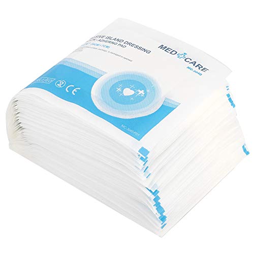 50 piezas de cinta impermeable, parche transpirable para apósitos para heridas apósito médico para heridas apósito adhesivo para heridas yeso estéril adhesivo impermeable