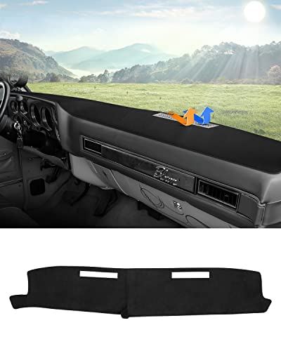 Image of Autorder Dashboard Cover Mat for 1981-1991 Chevrolet Chevy C /K /R /V Series Blazer, GMC C /K /R /V Series Jimmy Accessories Dash Cover Flannel Dash Mat Sunshade Glare UV Rays Protector
