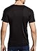 Grenasasilk Mens Silk T-Shirts Short Sleeve Mulberry-Silk Dress Tee Tops Breathable & Moisture V-Neck Undershirt Black Large