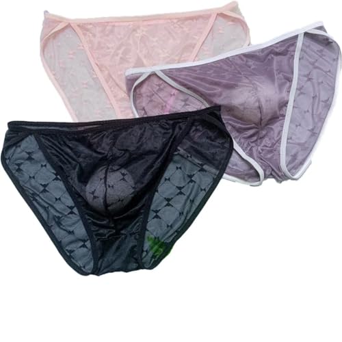 Mens Sheer Underwear Breathable Thin Pouch Mesh Slim Briefs Men Plus Size