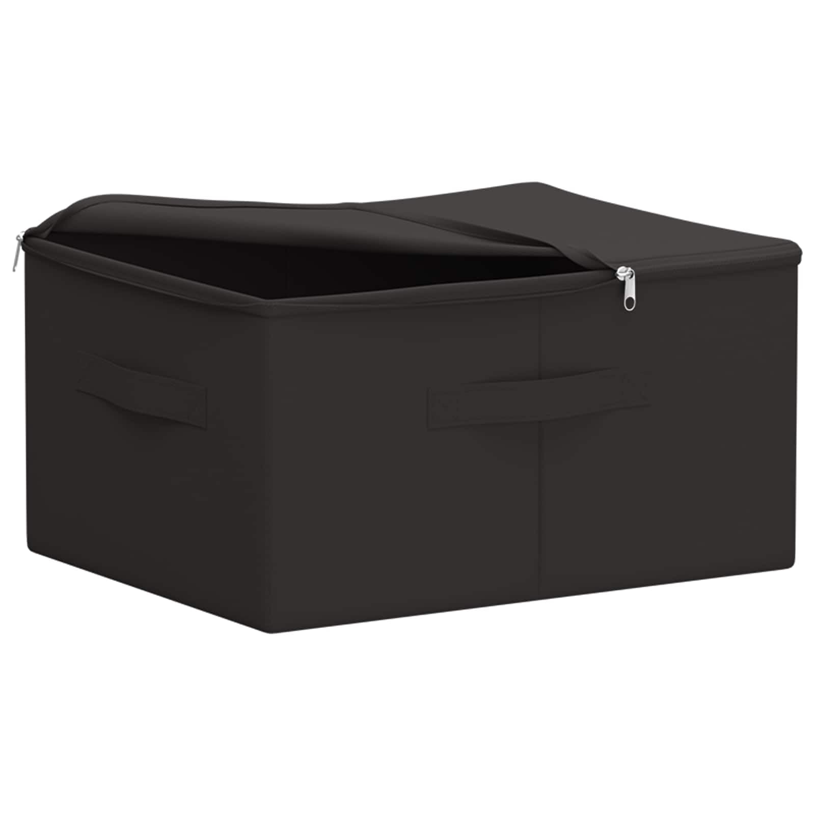 Hothingwell Scatola portaoggetti in tessuto non tessuto, 24 pezzi, 43 x 34 x 23 cm | Doppio Scomparto, Pieghevole, Manici Pratici, 33,6 L, Per Giocattoli E Libri