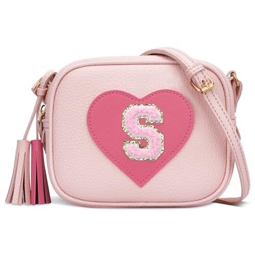 Image of KKXIU Birthday Gifts for Girls Initial Toddler Purse Cute Kids Crossbody Bag