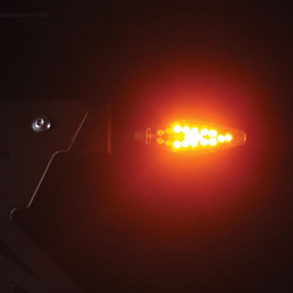Chaft - Par de intermitentes delanteros LED con luz nocturna ahumada para moto Suzuki IN208