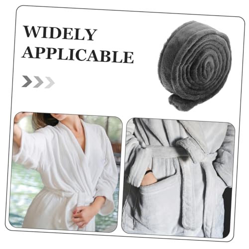 Soft Flannel Bathrobe Tie Waist Belt Replacement for Men and Women Elegant Robe Belt for Hotel and Spa Use Comfortable Waist Rope Deep Extra Thick3