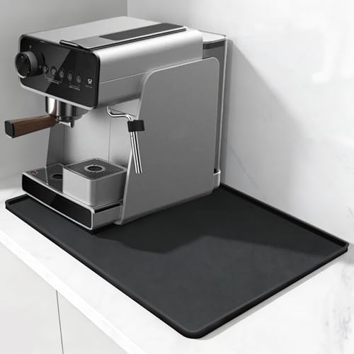Tapis en Silicone sous la Machine à Café Tapis Antidérapant pour Machine à Café Entièrement Automatique Accessoires Barista