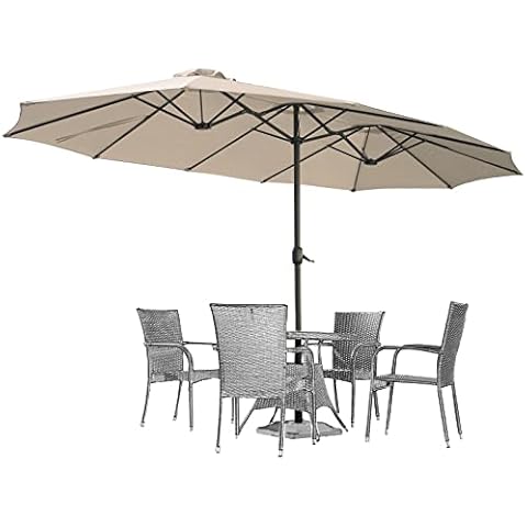 AECOJOY 4.5m Double-Sided Garden Umbrella Cover
