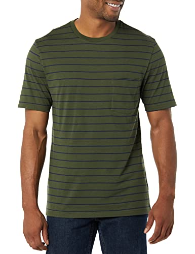 Image of Amazon Essentials Men's Short-Sleeve Crewneck Pocket T-Shirts, Pack of 2