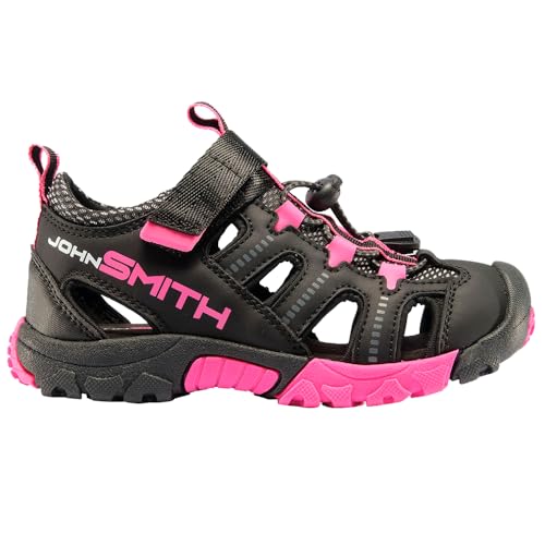 John Smith Sandalia UKEL 005/017 Negro Rosa, Zapatillas Deportivas (Negro Rosa, Sistema tallas calzado EU, Adolescente, Números, mediano, 36)