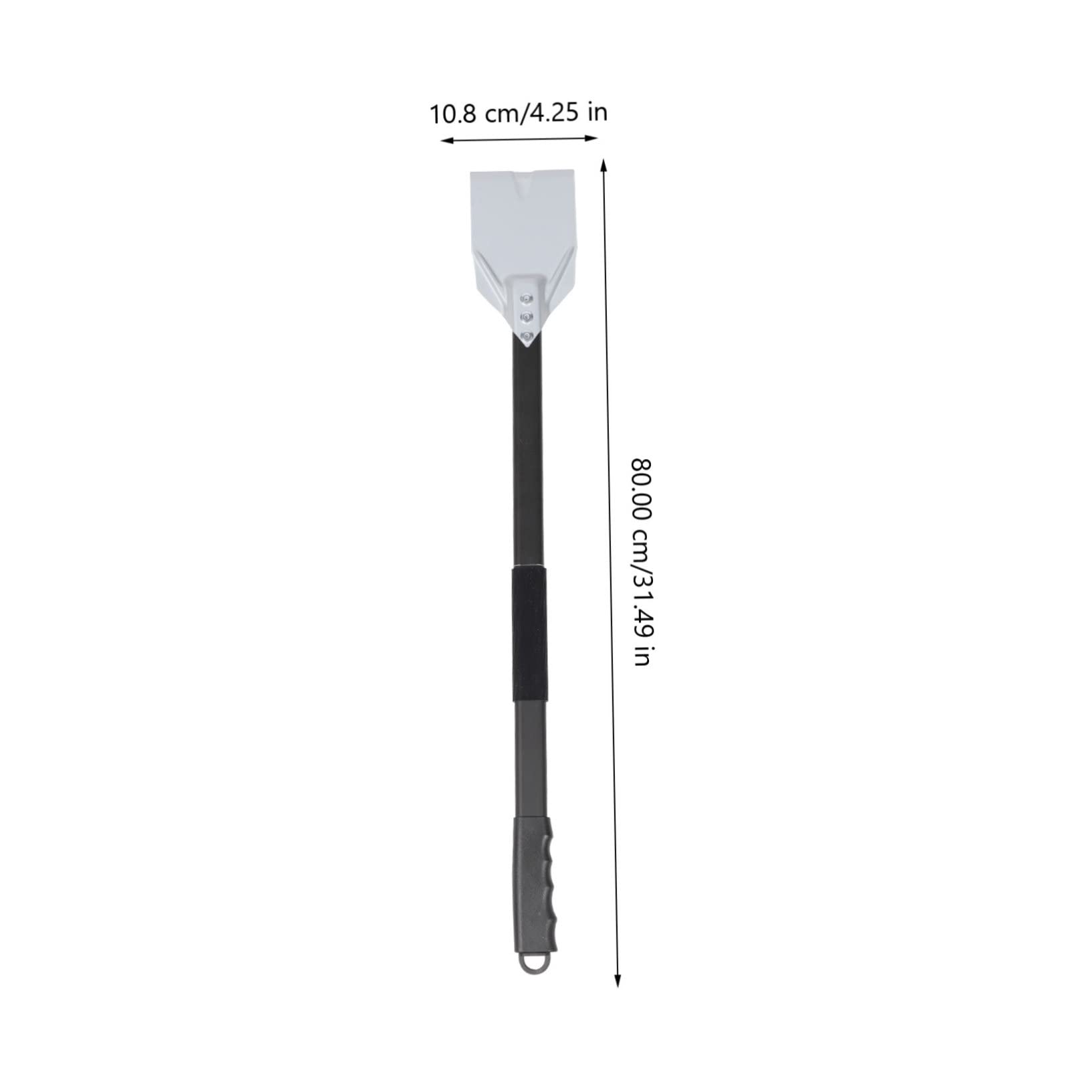 Raschiatore Stufa a Manico lungo Alluminio, Non Graffia Superficie | Impugnatura Ergonomica, Acciaio Inossidabile, per Barbecue, Cucina, Confezione da 1 Pezzo, Pulizia