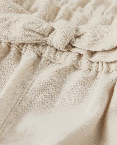 Image of Gymboree,and Toddler Drawstring Linen Pants,Bisquit,18-24 Months