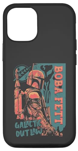 Coque iPhone 12 Star Wars anti-choc Boba Fett Galactic Outlaw solide