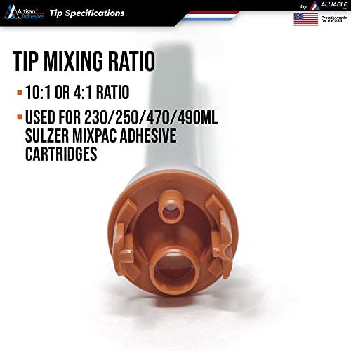 Sulzer Mixpac Adhesive Mixer Tips (For Cartridge Size: 230/250/470/490 Ml (5 Pcs)) #TOP4